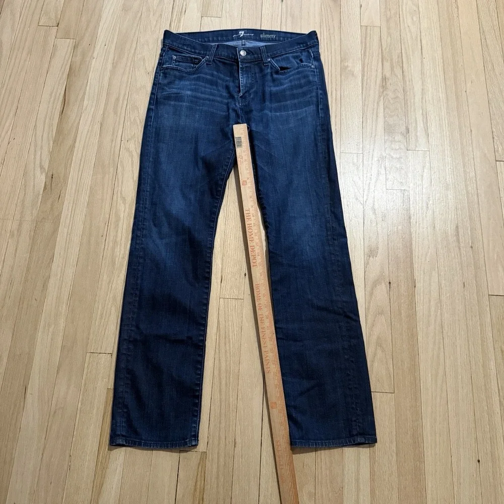 Paige Jeans Mens 34 (Fits 33x31) Slimmy Blue Dark Wash Stretch Denim USA Made